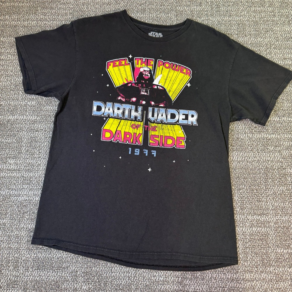Star Wars Fifth Sun Darth Vader Dark Side 1977 Graphic T-Shirt Mens Large  254A5